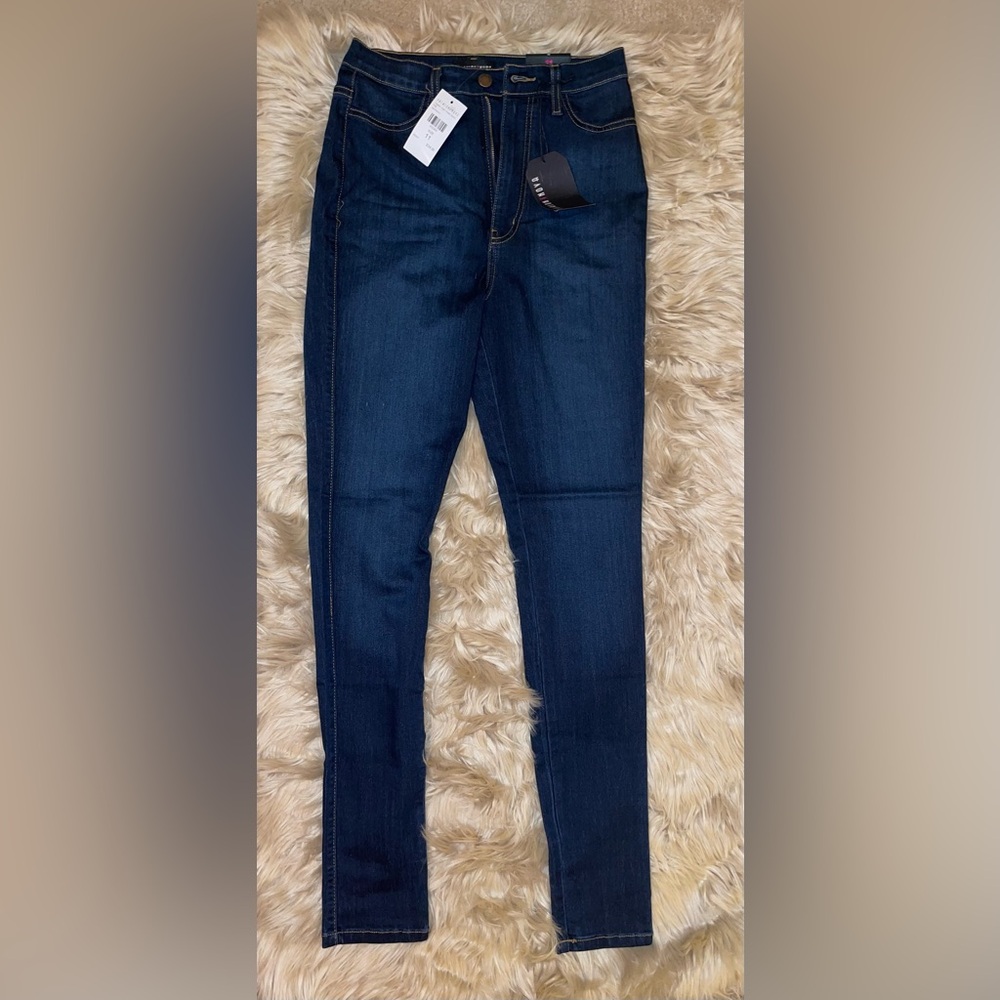 Fashion Nova Dark Blue Skinny Jeans